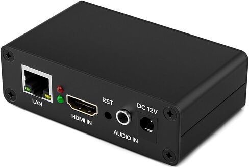 USB IP to HDMI HD Video Decoder- H.265/H.264 IP Camera & Streaming Mini Decoder for SRT/HTTP/RTSP/RTMP/M3U8/FLV/UDP,Support YouTube/Facebook/Twitter/Ig, LCD Display & Broadcast Platform in Kuwait