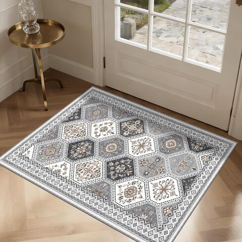 Boho Tribal Runner Rug- 2x6 Hallway Runner Brugs with non-slip backing boho buho prug pruge bruge for the present farmhouse breatmer bedroom- bleush blush- light blush in Saudi Arabia