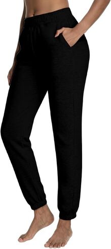 MERIDIANA Multi-Pack Women's Fleecy Fabric Jogger Lightweight Warmth Cozy Softness Breathable Wide Leg Casual Travel Pants in Saudi Arabia