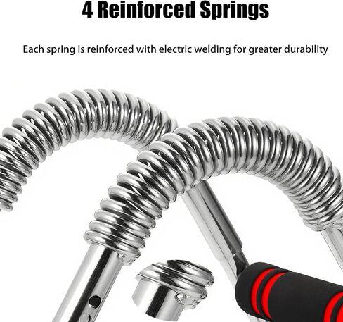 Twister Arm Trainer, Chest Workout Equipment 10-Level Adjustable (30-110 lbs), Adjustable Chest Exerciser with 4 Springs for Men Women, Home Gym Strength Builder, Portable Muscle Toner in Saudi Arabia