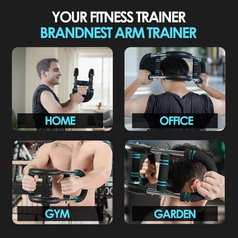 Adjustable Power Twister Arm Trainer (60–110 lbs) – Heavy-Duty Alloy Steel Chest, Arm & Shoulder Workout Bar for Men & Women, Portable Home Gym Strength Equipment with Non-Slip Grip & Storage Bag in Saudi Arabia