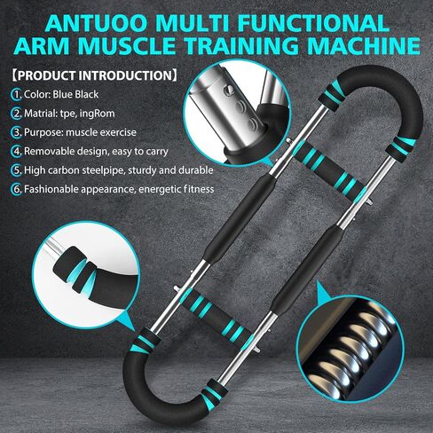 Twister Arm Trainer, Adjustable 3 Resistance Levels 60-100 lbs, Chest & Arm Workout Equipment for Men & Women, Power Twister Bar, Workout Tool in Saudi Arabia