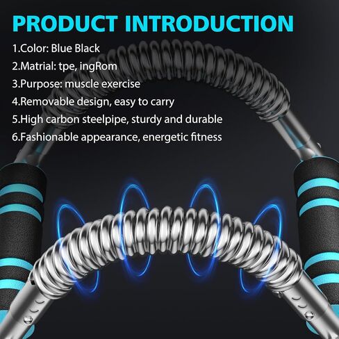 Twister Arm Trainer, Adjustable 3 Resistance Levels 60-100 lbs, Chest & Arm Workout Equipment for Men & Women, Power Twister Bar, Workout Tool in Saudi Arabia