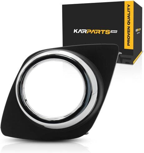 For Toyota RAV4 Fog Light Cover 2009 10 11 2012 Driver and Passenger Side Pair/Set | Black/Chrome | w/Fog Light Hole | Base/Sport Model | DOT Certified | TO1038129, TO1039129 | 521280R010, 521270R010 in Kuwait