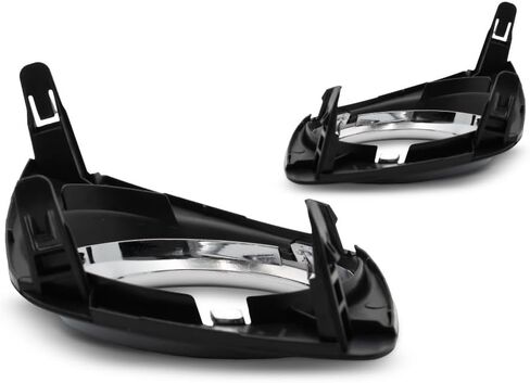 For Toyota RAV4 Fog Light Cover 2009 10 11 2012 Driver and Passenger Side Pair/Set | Black/Chrome | w/Fog Light Hole | Base/Sport Model | DOT Certified | TO1038129, TO1039129 | 521280R010, 521270R010 in Saudi Arabia