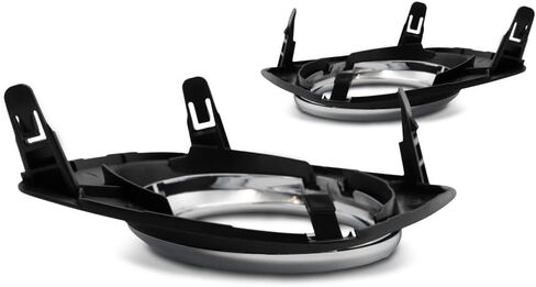 For Toyota RAV4 Fog Light Cover 2009 10 11 2012 Driver and Passenger Side Pair/Set | Black/Chrome | w/Fog Light Hole | Base/Sport Model | DOT Certified | TO1038129, TO1039129 | 521280R010, 521270R010 in Saudi Arabia