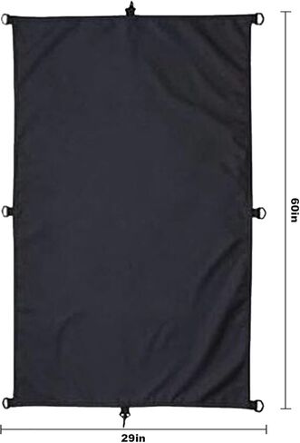420D Kayak Cockpit Cover, 60 X 29 Inch Cockpit Square Waterproof Cover, for Indoor and Outdoor Storage, Black in Saudi Arabia
