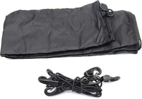 420D Kayak Cockpit Cover, 60 X 29 Inch Cockpit Square Waterproof Cover, for Indoor and Outdoor Storage, Black in Saudi Arabia