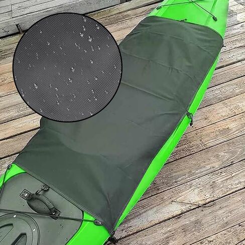 420D Kayak Cockpit Cover, 60 X 29 Inch Cockpit Square Waterproof Cover, for Indoor and Outdoor Storage, Black in Saudi Arabia