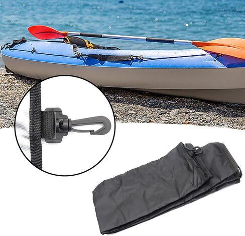 420D Kayak Cockpit Cover, 60 X 29 Inch Cockpit Square Waterproof Cover, for Indoor and Outdoor Storage, Black in Saudi Arabia