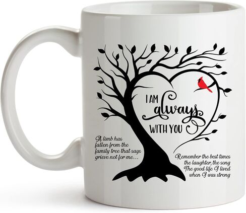 YouNique Designs Condolence Mug, 11 Ounces, Sympathy Cup, Memorial Coffee Mug for Loss of Mother, Father, Husband, Grief Mug, Bereavement Coffee Mug, Loss of Pet Sympathy Cup (Black Handle) in Saudi Arabia