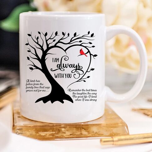 YouNique Designs Condolence Mug, 11 Ounces, Sympathy Cup, Memorial Coffee Mug for Loss of Mother, Father, Husband, Grief Mug, Bereavement Coffee Mug, Loss of Pet Sympathy Cup (Black Handle) in Saudi Arabia