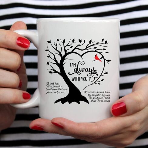 YouNique Designs Condolence Mug, 11 Ounces, Sympathy Cup, Memorial Coffee Mug for Loss of Mother, Father, Husband, Grief Mug, Bereavement Coffee Mug, Loss of Pet Sympathy Cup (Black Handle) in Saudi Arabia