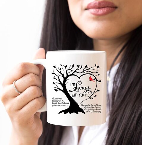 YouNique Designs Condolence Mug, 11 Ounces, Sympathy Cup, Memorial Coffee Mug for Loss of Mother, Father, Husband, Grief Mug, Bereavement Coffee Mug, Loss of Pet Sympathy Cup (Black Handle) in Saudi Arabia