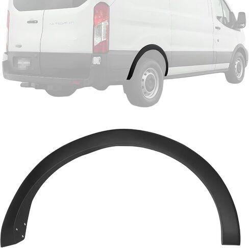 Rear Left Driver Side Door Fender Flare Molding Trim, Wheel Arch Panel Cover for 2015-2023 Transit 150 250 350, [Durable & Sturdy] Wheel Fender Trim Molding Replace FO1790121, CK4Z61280K97AC in Saudi Arabia