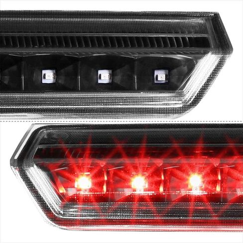 PM PRESTOR FULL LED 3RD Third Brake Lights High Mount Stop Lamps متوافقة مع Chevy Suburban Tahoe 15-20 ، عدسة حمراء in Saudi Arabia