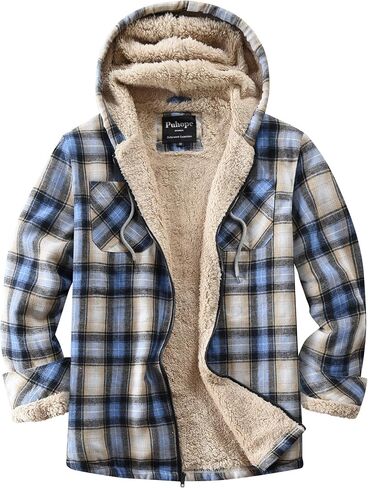 Womens Sherpa Lined Jacket Fleece Zip Up Jacket Flannel Plaid shirt jacket Full Zip Hoodies for Women in Kuwait