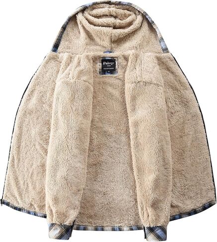 Womens Sherpa Lined Jacket Fleece Zip Up Jacket Flannel Plaid shirt jacket Full Zip Hoodies for Women in Kuwait