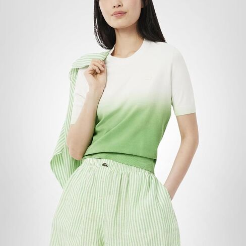 Lacoste Women's Ombre Effect Short Sleeve Top in Saudi Arabia