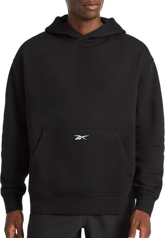 سترة بقلنسوة Transition للرجال من Reebok، مقاس كبير، نسيج صوف من القطن والبوليستر متوسط ​​الوزن in Saudi Arabia