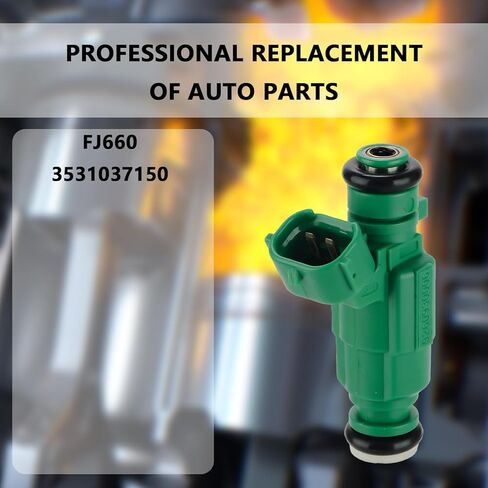 35310-37150 حقن الوقود (مجموعة من 1) متوافقة مع Hyundai Tiburon Tucson Santa Fe 2001-2010 متوافقة مع Kia Optima Sportage 2.7L (4 ثقوب) لـ # FJ660 3531037150 in Kuwait