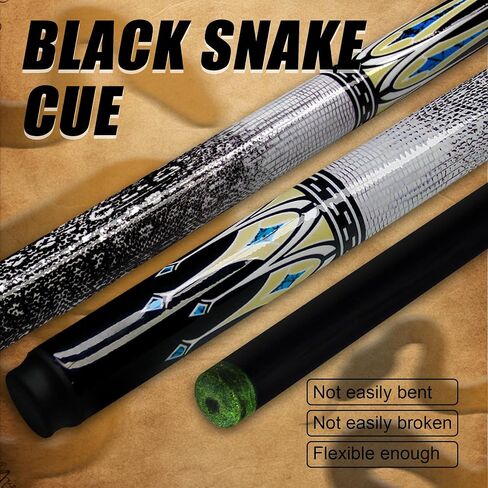 Carbon Fiber Pool Cue 58.27in with 13mm Tip Black Pool Stick 19.5oz Pool Sticks for Adults Beginners Pool Table Taco de Billar Billiards Accessories in Saudi Arabia