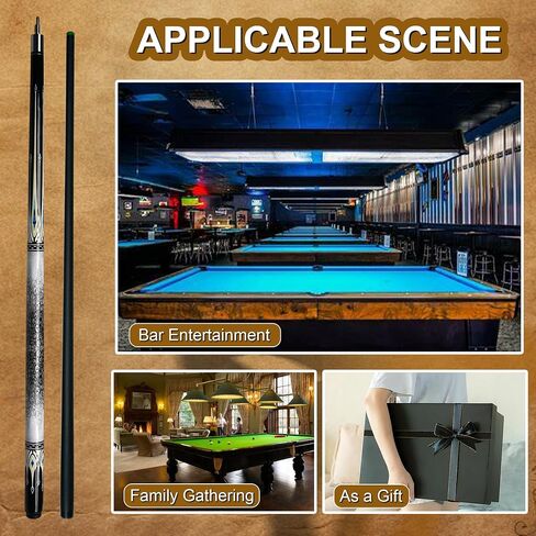 Carbon Fiber Pool Cue 58.27in with 13mm Tip Black Pool Stick 19.5oz Pool Sticks for Adults Beginners Pool Table Taco de Billar Billiards Accessories in Saudi Arabia