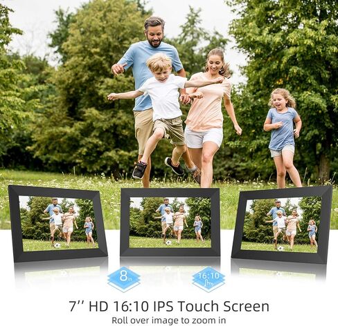 Frameo 10.1 بوصة WIFI إطار الصورة الرقمية ، 1280 × 800 HD IPS اللمس الإطار صورة الصورة الإلكترونية ، التلقائي التلقائي ، الفيديو الذكي واي فاي ، حائط قابل للتركيب ، شارك الصور/مقاطع الفيديو عبر تطبيق Frameo من أي مكان in Saudi Arabia