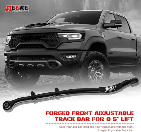 شريط مسار قابل للتعديل الأمامي المزور لرفع 0-5 "-متوافق مع 2014-2024 RAM 2500 4WD-31004 （Red） in Kuwait