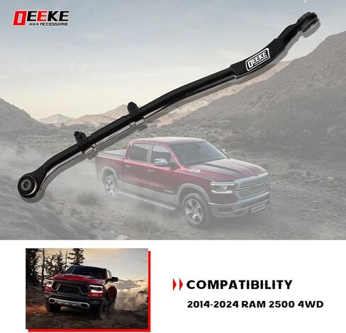 شريط مسار قابل للتعديل الأمامي المزور لرفع 0-5 "-متوافق مع 2014-2024 RAM 2500 4WD-31004 （Red） in Kuwait