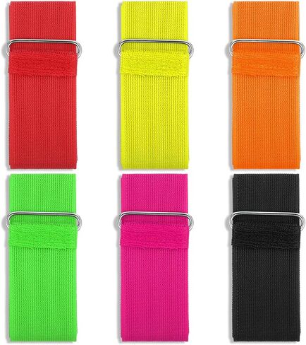 6 Pcs Three 3 Legged Races Bands Colorful Elastic Rope Firm Elastic Bands Races Band for Adults Outdoor Team Building Games in Saudi Arabia
