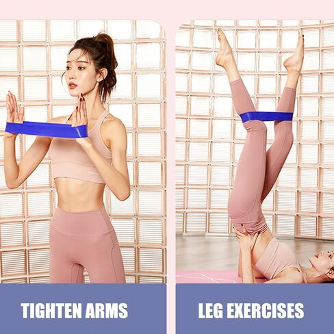5pcs/Set Colorful Exercise Resistance Bands for Woman Man Exercise Bands for Legs and Butt Fitness and Home Workout,60 * 5cm in Saudi Arabia