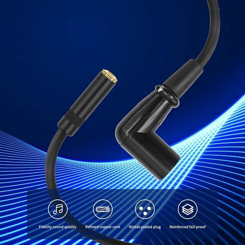 (1 حزمة) كابل صوت ذكر 1/8 بوصة إلى XLR، ستيريو متوازن 3.5 مم (1/8 بوصة) أنثى TRS مقبس صغير إلى XLR ذكر سلك محول تحويل الصوت الاحترافي - الطول: 11.8 بوصة/0.3 متر in Saudi Arabia