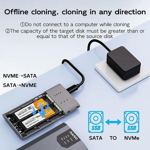 Maiwo Dual M.2 NVME SSD العلبة مع 4 غارات ، M.2 NVME PCIE RAID SPENGUST in Kuwait