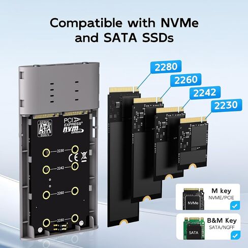 Maiwo Dual M.2 NVME SSD العلبة مع 4 غارات ، M.2 NVME PCIE RAID SPENGUST in Kuwait