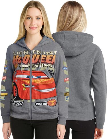 ديزني نسبة هوديس - السيارات - سيارات Lightning McQueen Lilo و Schitch Marie Soft Fleece Grosesshirts للنساء in Saudi Arabia