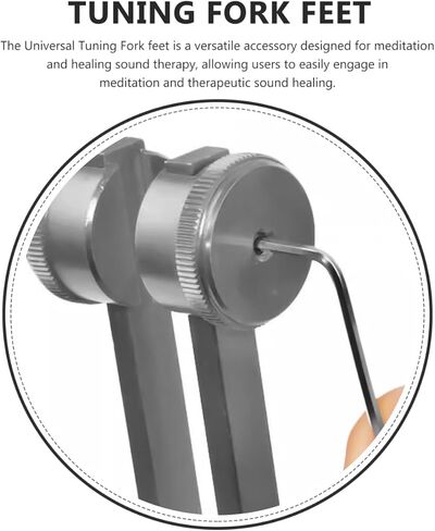 ضبط الشوكة مجموعة أقدام حامل كريستال للتأمل أجزاء القدم المعدنية العالمية in Kuwait