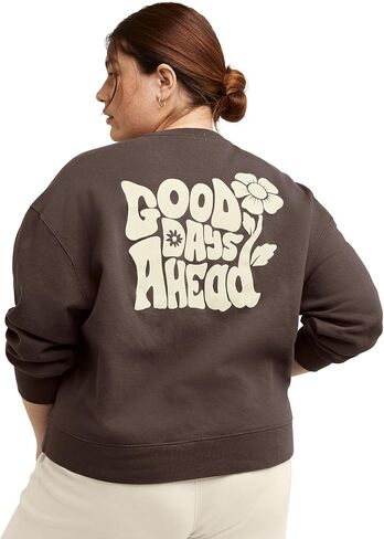 Hanes Women's Originals Sweatshirt, Midweight Crewneck Fleece Pullover, Plus in Saudi Arabia