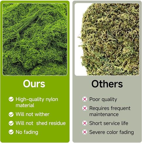 الطحلب الأخضر المزيف للنباتات المحفوظة بوعاء داخلي ، 10.6 أوقية طحلب اصطناعي للحرف اليدوية ، ديكور الطحلب المزيف للحديقة الخيالية ، ديكور ديي ، صنع النماذج ، الجدران ، الحاويات الزجاجية ، المنزل in Kuwait