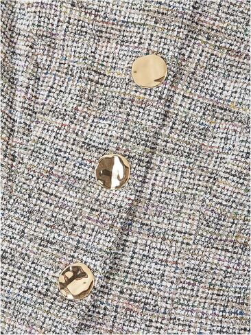 GORGLITTER Women's Tweed Blazer Vest Tops Sleeveless Square Neck Business Casual Cardigan Vests Western Cowgirl Outfits in Saudi Arabia