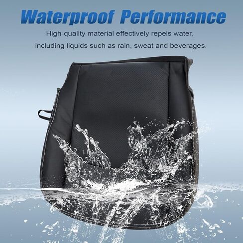 SecosAutoparts Driver Side Bottom Replacement Perforated Leather Seat Cover Black Compatible with Dodge Ram 2500 3500 4500 5500 Laramie Sport SLT 2009 2010 2011 2012 in Kuwait