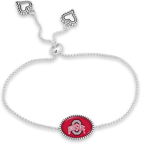 From the Heart Ohio State Buckeyes Kennedy Bracelet Adjustable Slider Bead Jewelry Gift Licensed OSU in Saudi Arabia