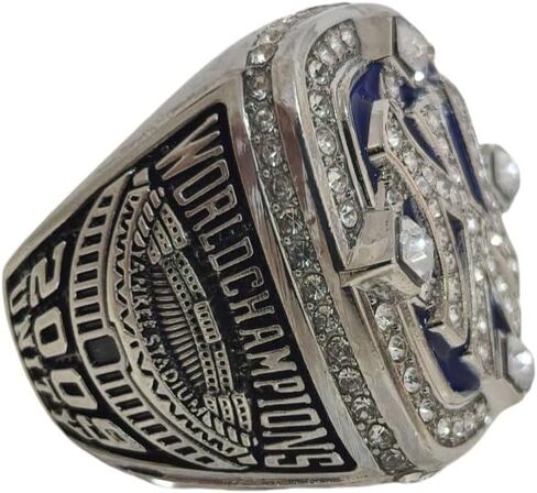 Rare Legacy 2009 Baseball Championship Ring 2#Jeter - High-Level Transparent Sandalbox Gold/Silver Plated • Museum-Grade Replica Display Adult in Saudi Arabia
