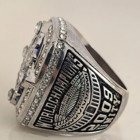 Rare Legacy 2009 Baseball Championship Ring 2#Jeter - High-Level Transparent Sandalbox Gold/Silver Plated • Museum-Grade Replica Display Adult in Saudi Arabia