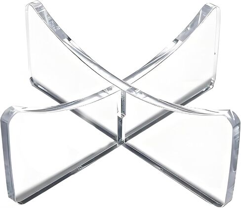 4-Pack Acrylic Basketball Stand, Display for Basketball, Rugby, Football, Soccer, Volleyball & Memorabilia. Clear Sports Ball & Trophy Holder, Perfect for Home, Office or Store. in Saudi Arabia