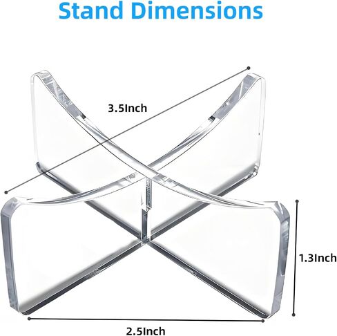 4-Pack Acrylic Basketball Stand, Display for Basketball, Rugby, Football, Soccer, Volleyball & Memorabilia. Clear Sports Ball & Trophy Holder, Perfect for Home, Office or Store. in Saudi Arabia