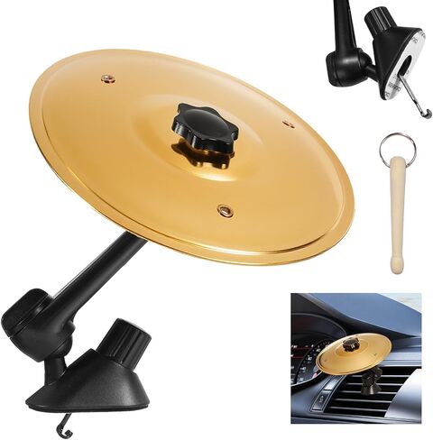 Car Cymbal Air Vent, Car Symbol Drum Air Vent - Mini Cymbal for Car to Music Lovers, Suitable for All Types of Vehicles (silver) in Saudi Arabia