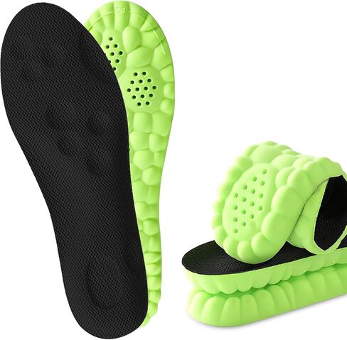 2 أزواج من النعال السحابية 4D للرجال نساء ، 4D سحابة التكنولوجيا الناعمة Super Soft ، 4D النعال السحرية المرنة القوس القوس الممتصة الصدمة (الأسود ، الولايات المتحدة الرجال: 10.5-11/النساء: 11.5-12) in Kuwait