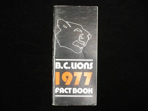 1977 British Columbia Lions CFL Media Guide - College Programs in Saudi Arabia