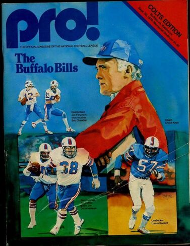 September 30 1979 NFL Football Program Buffalo Bills at Baltimore Colts VG - NFL Programs in Saudi Arabia